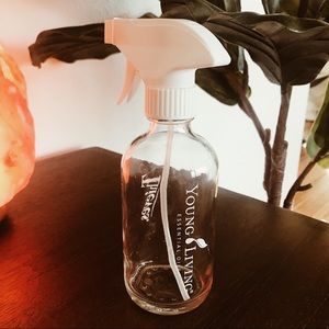 EUC Young Living Thieves Clear Glass Spray Bottle